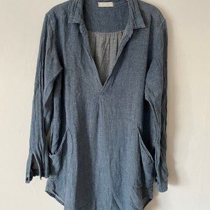 CP Shades linen/cotton chambray Teton tunic (S)